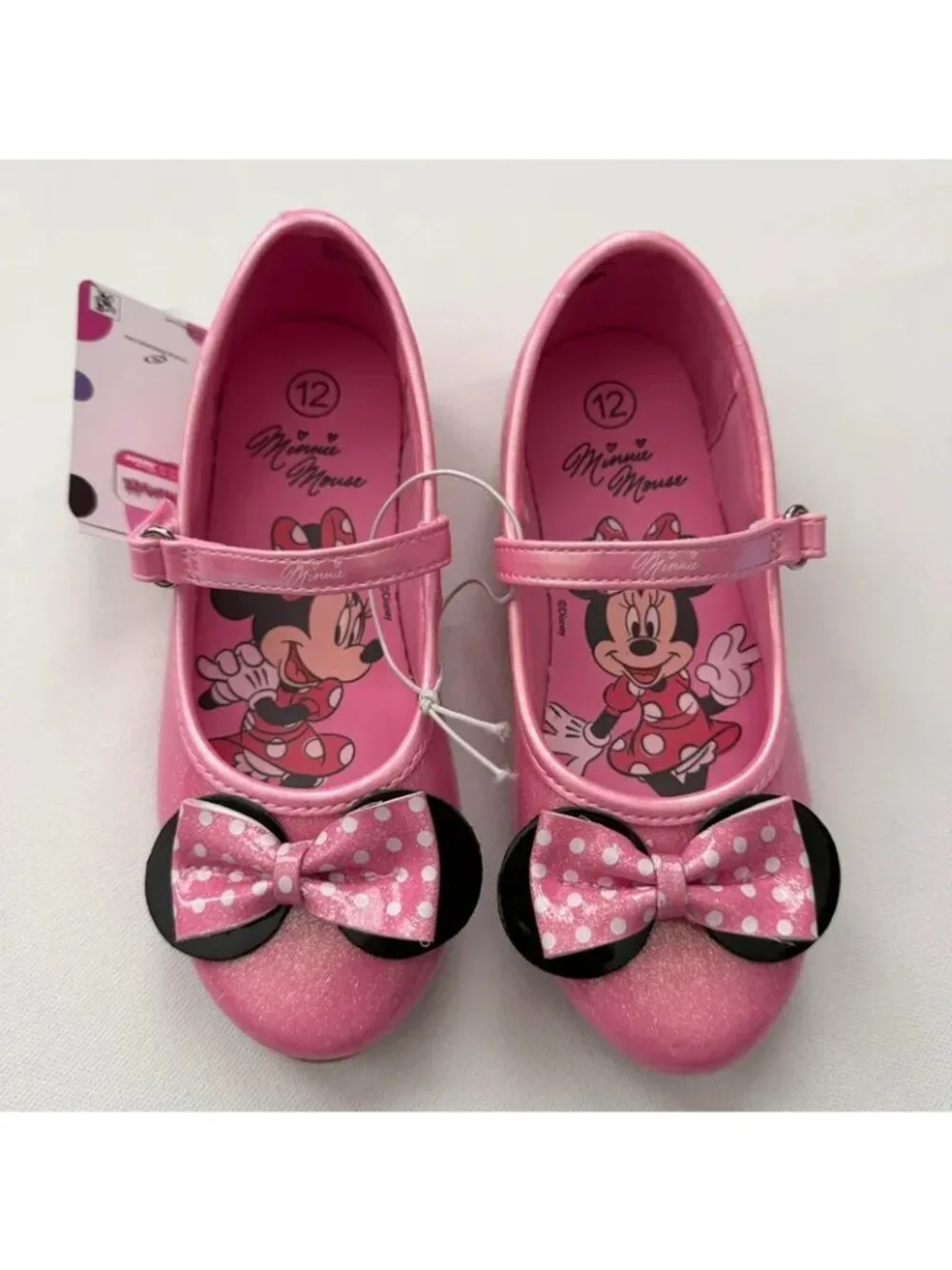 Minnie Toddler Girl Pink Flats Size 12